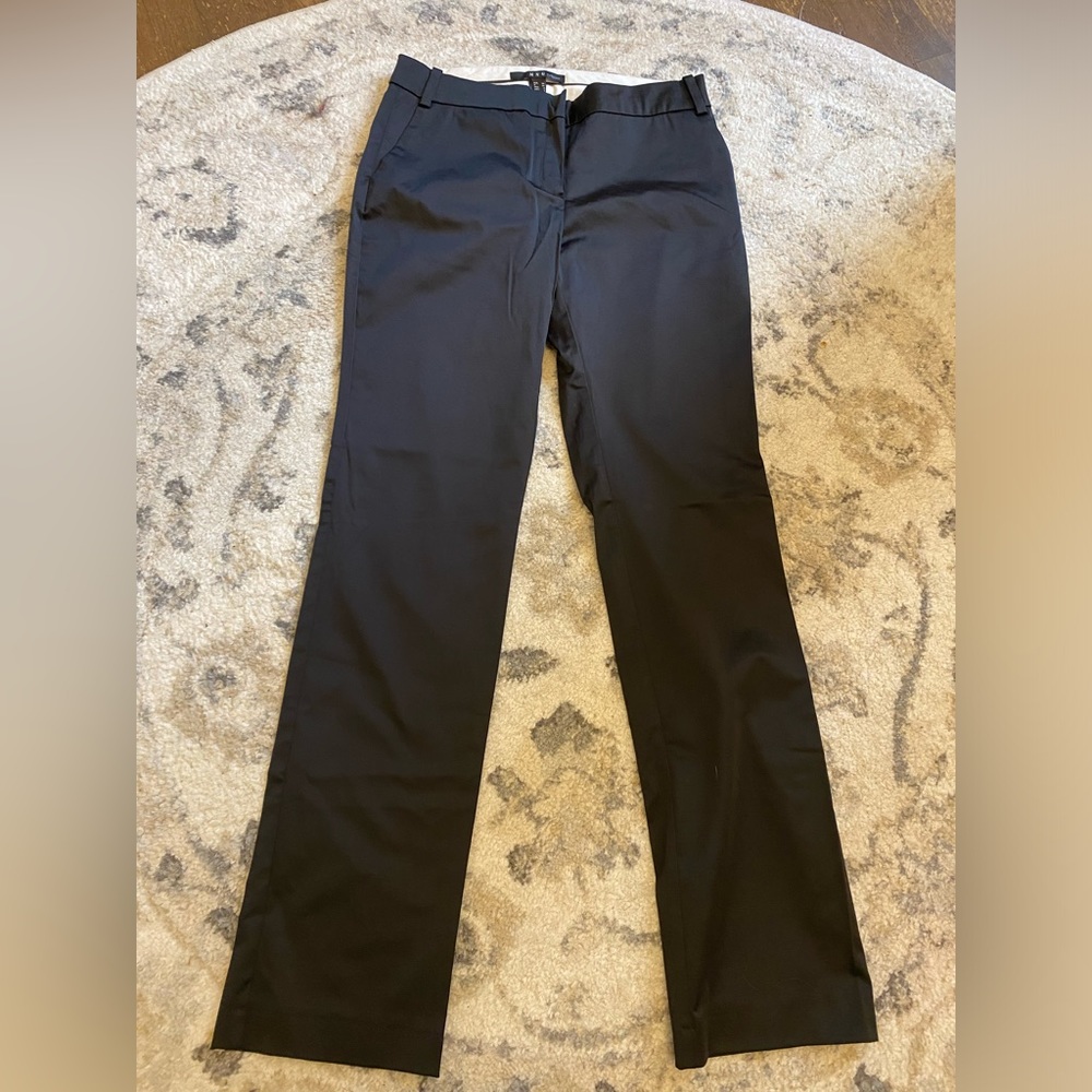 Mango Size 6 Dress Pants Shimmer Texture Black
